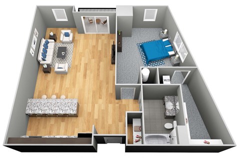 The Olson 3D Floor Plan - The Corvina
